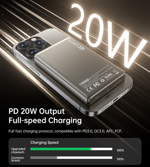 Choetech B739 10000mAh MagLeap Powerbank 20W