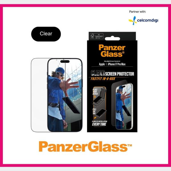 Panzerglass-1 PanzerGlass® Screen Protector iPhone 17 Series | Ultra-Wide Fit w. FASTFIT IN-A-BOX